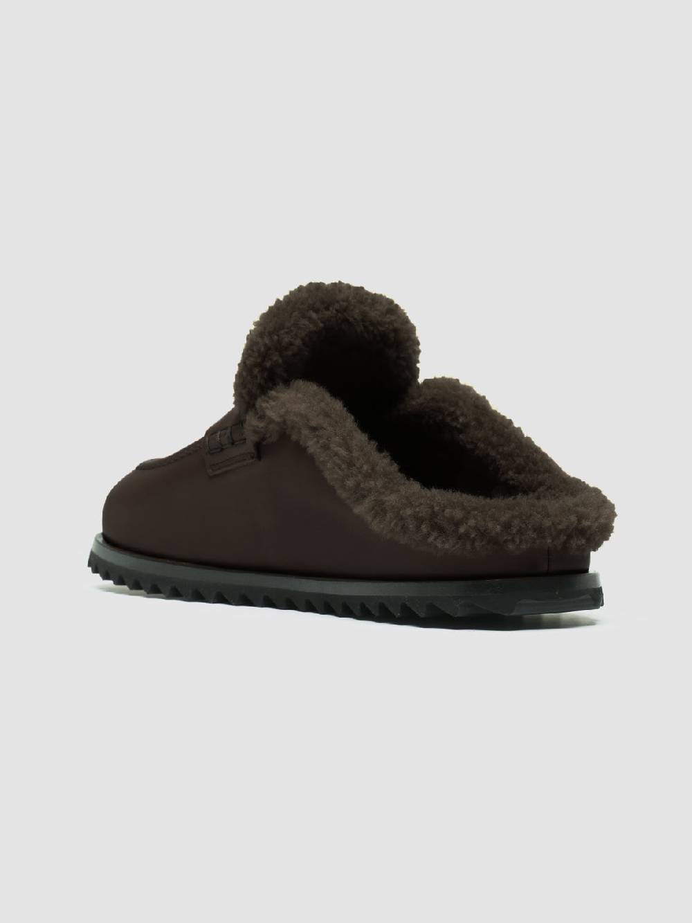 Officine Creative PELAGIE D’HIVER 007 Sabot in Pelle Marrone e Montone ACQUISTA ORA