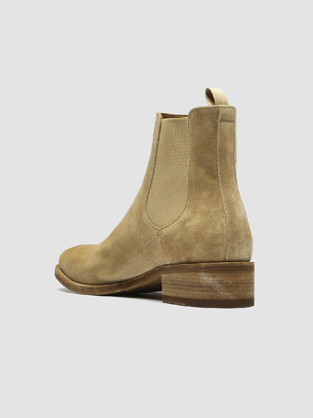 Officine Creative SELINE 029 Stivaletti Chelsea in Pelle Scamosciata Tortora Spedizione Gratuita