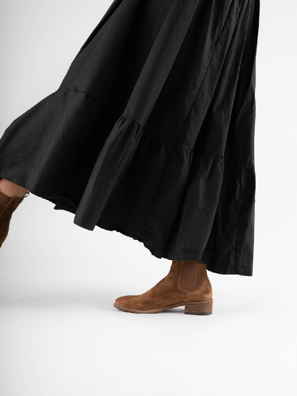 Officine Creative SELINE 029 Stivaletti Chelsea in Pelle Scamosciata Tortora Spedizione Gratuita