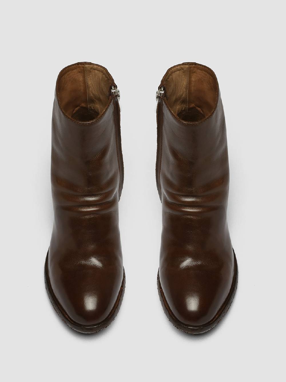 Officine Creative SHERRY 003 Stivaletti in Pelle Marrone Soddisfazione Garantita