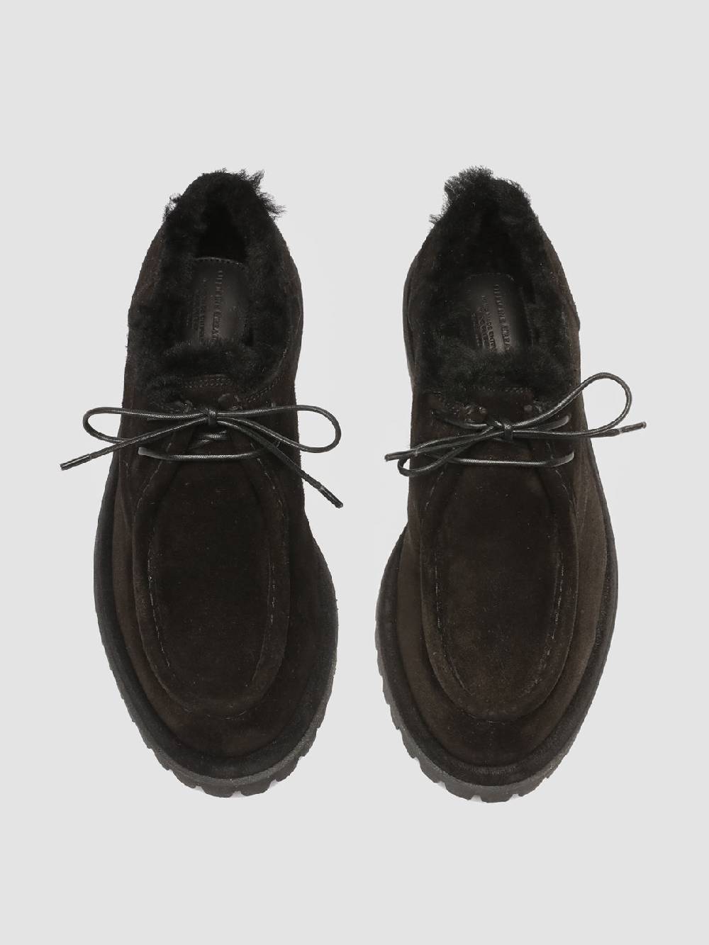 Officine Creative SPECTACULAR W 106 Derby in Pelle Scamosciata Nera Consegna Veloce