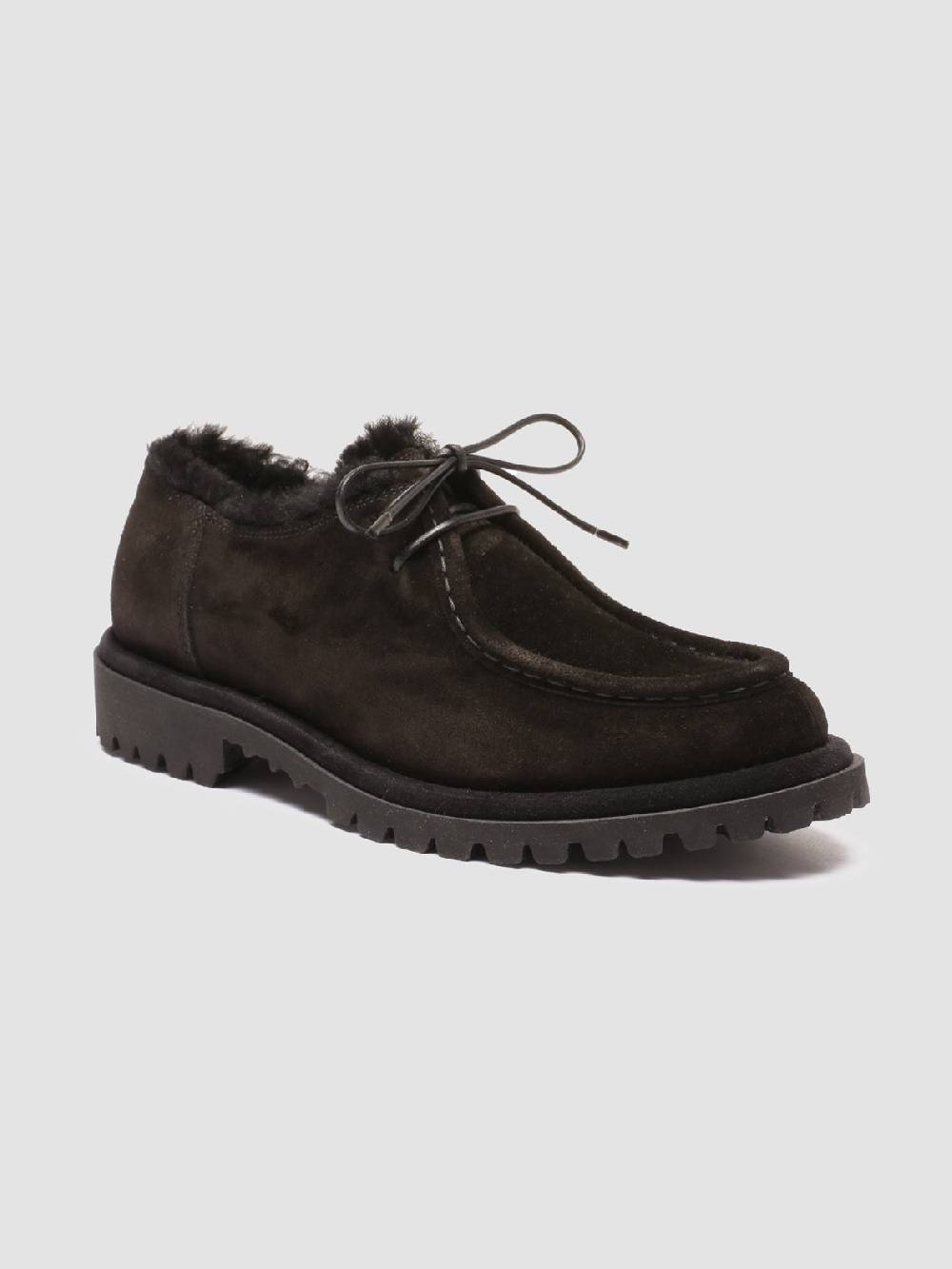 Officine Creative SPECTACULAR W 106 Derby in Pelle Scamosciata Nera Consegna Veloce