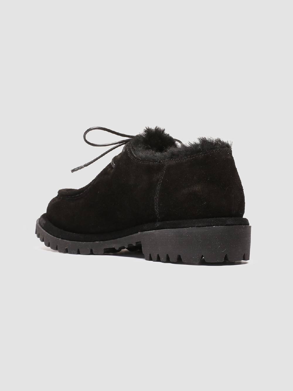 Officine Creative SPECTACULAR W 106 Derby in Pelle Scamosciata Nera Consegna Veloce