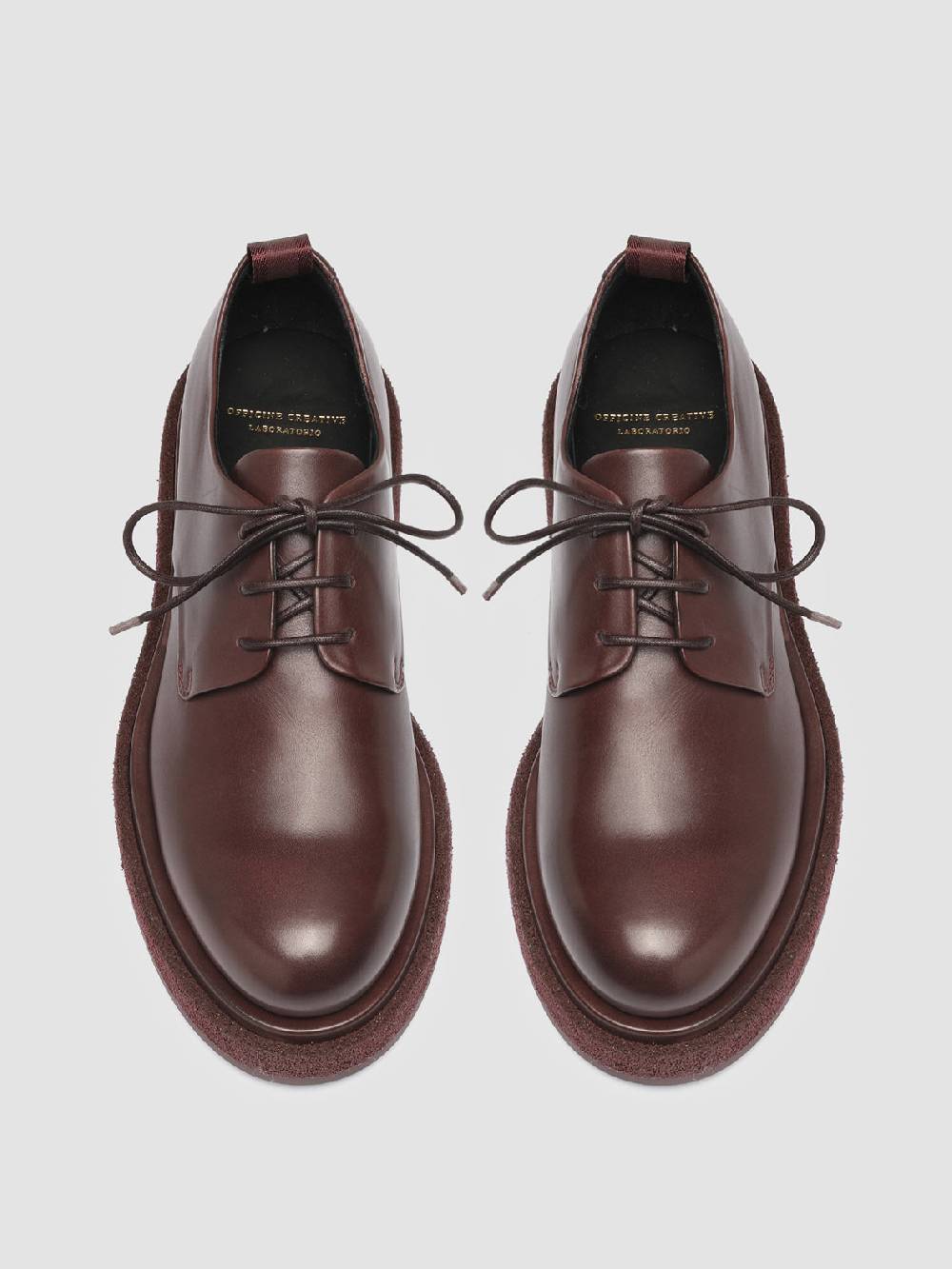 Officine Creative TONAL 100 Derby in Pelle Bordeaux Fino Al -60%