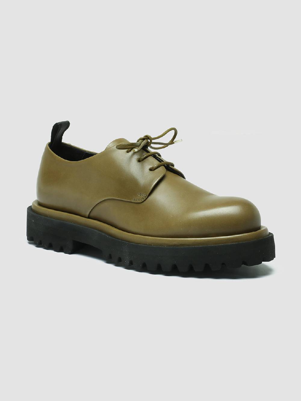 Officine Creative TONAL 100 Derby in Pelle Verde Shopping Online