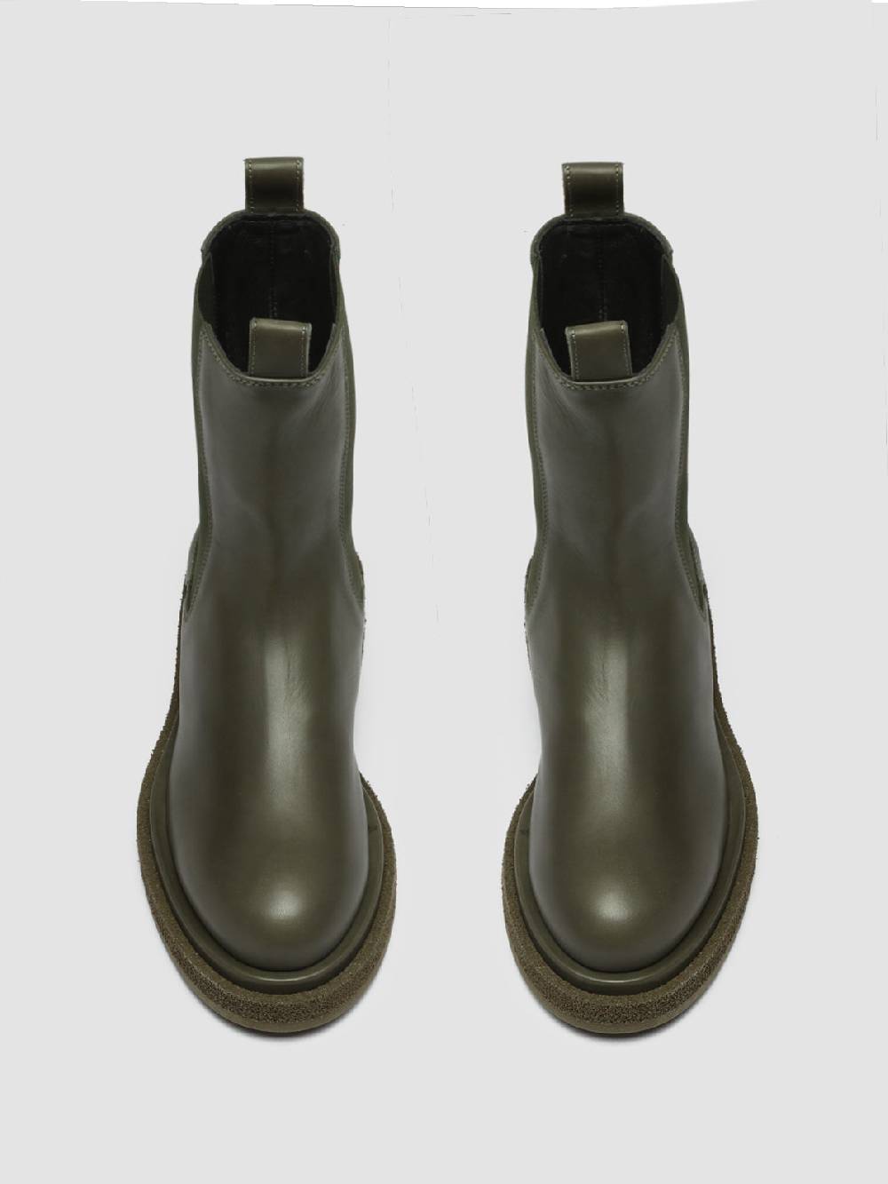 Officine Creative TONAL 105 Stivaletti Chelsea in Pelle Verde Affare Del Giorno