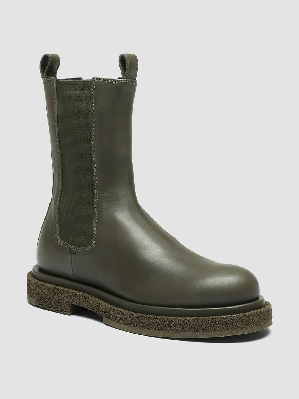Officine Creative TONAL 105 Stivaletti Chelsea in Pelle Verde Affare Del Giorno