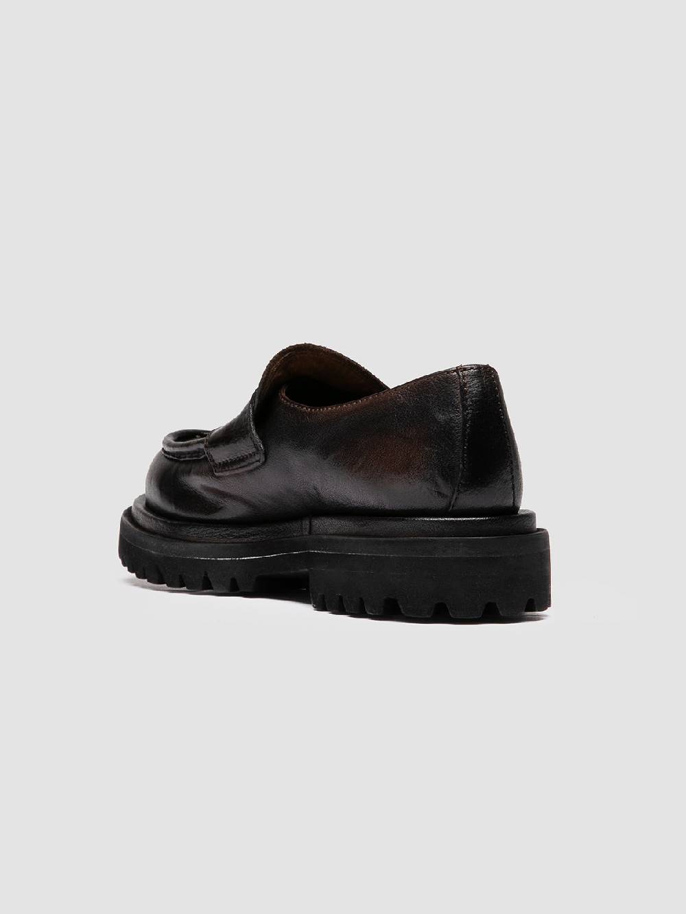 Officine Creative WISAL DD 101 Mocassini in Pelle Marrone Sottocosto