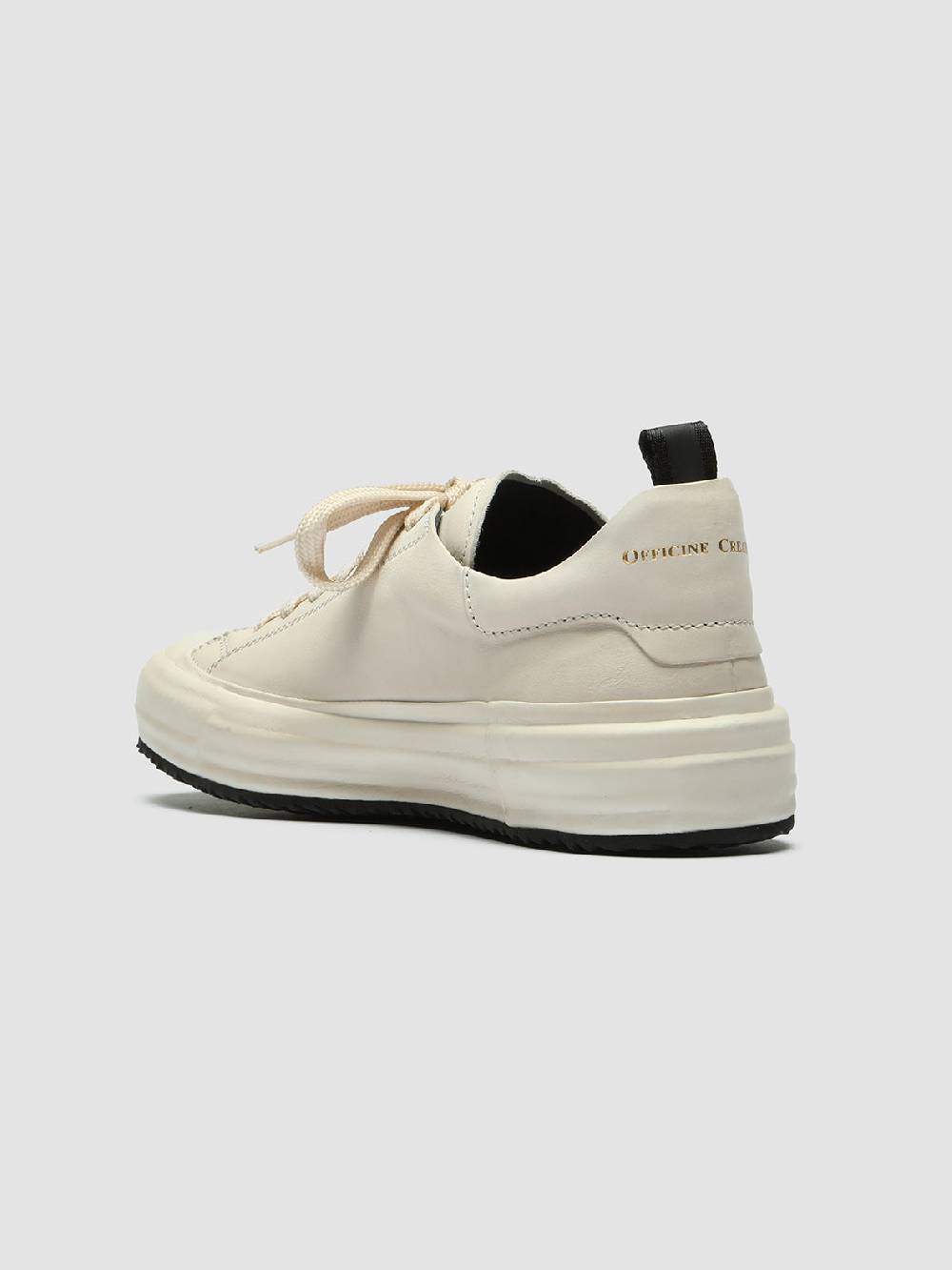 Officine Creative MES 105 Sneaker in Pelle Avorio Presa