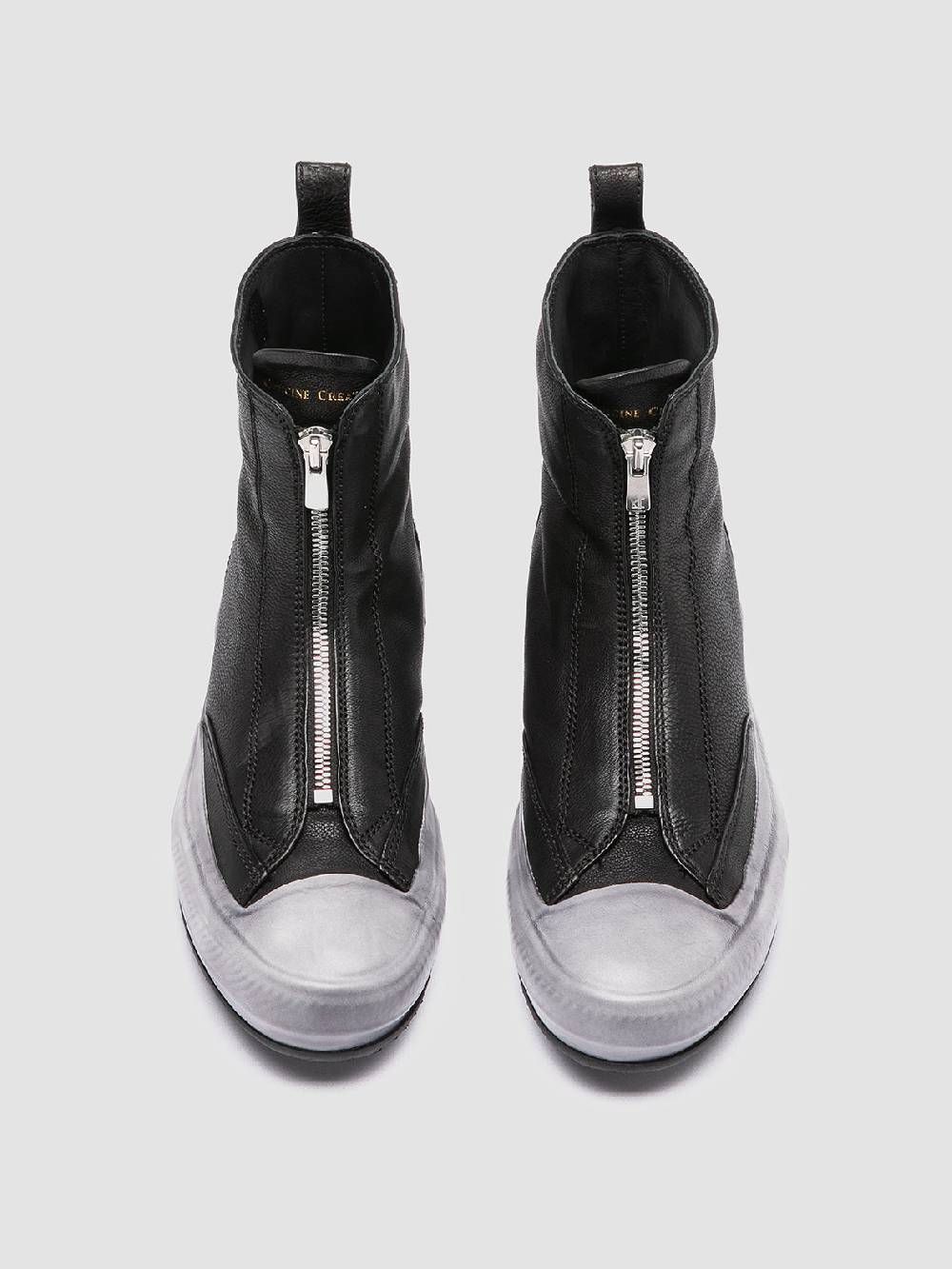 Officine Creative MES 109 Sneaker Alte in Pelle Nera Sconto
