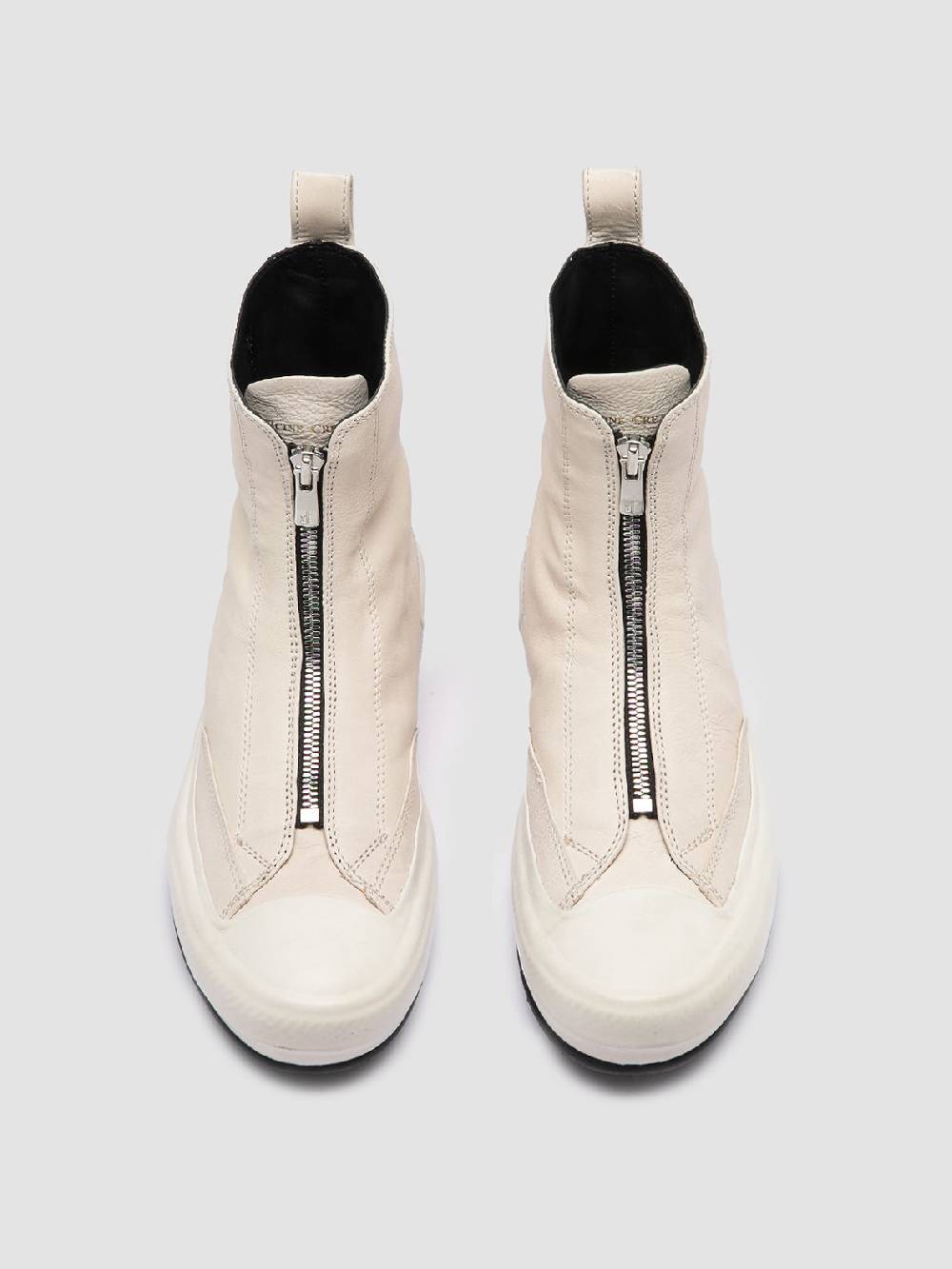 Officine Creative MES 109 Sneaker Alte in Pelle Avorio Offerta
