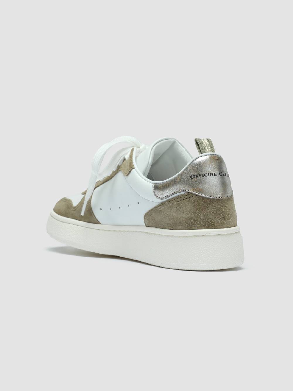 Officine Creative MOWER 110 Sneakers in Pelle Bianca Saldi
