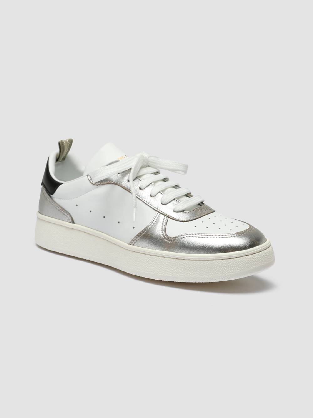 Officine Creative MOWER 110 Sneakers in Pelle Bianca Offerte