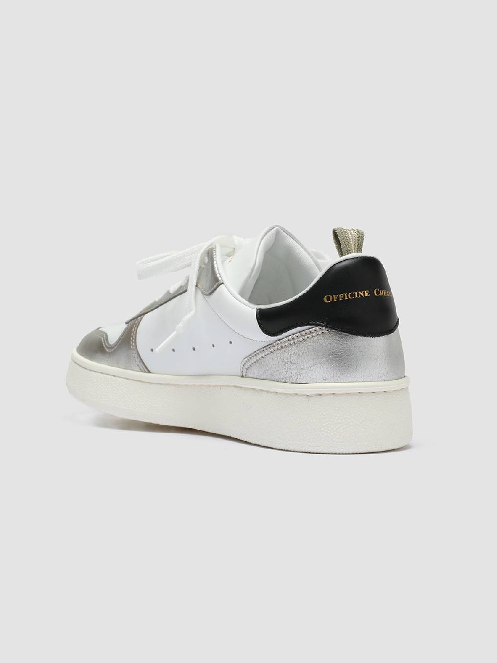 Officine Creative MOWER 110 Sneakers in Pelle Bianca Offerte