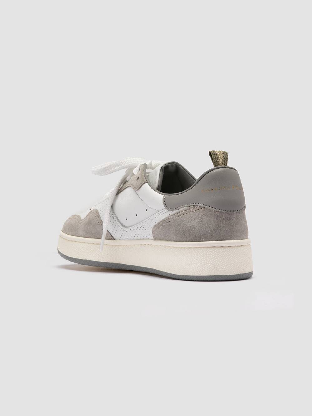 Officine Creative MOWER 120 Sneakers Basse in Pelle e Camoscio Bianca Hotsell