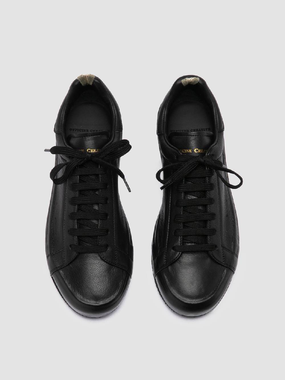 Officine Creative PRIMARY 101 Sneakers in Pelle Nera Vendita Economica