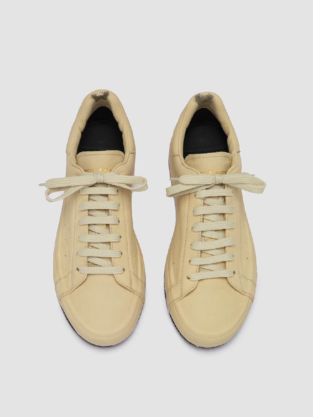 Officine Creative PRIMARY 101 Sneakers in Pelle Avorio Saldi Di Fabbrica