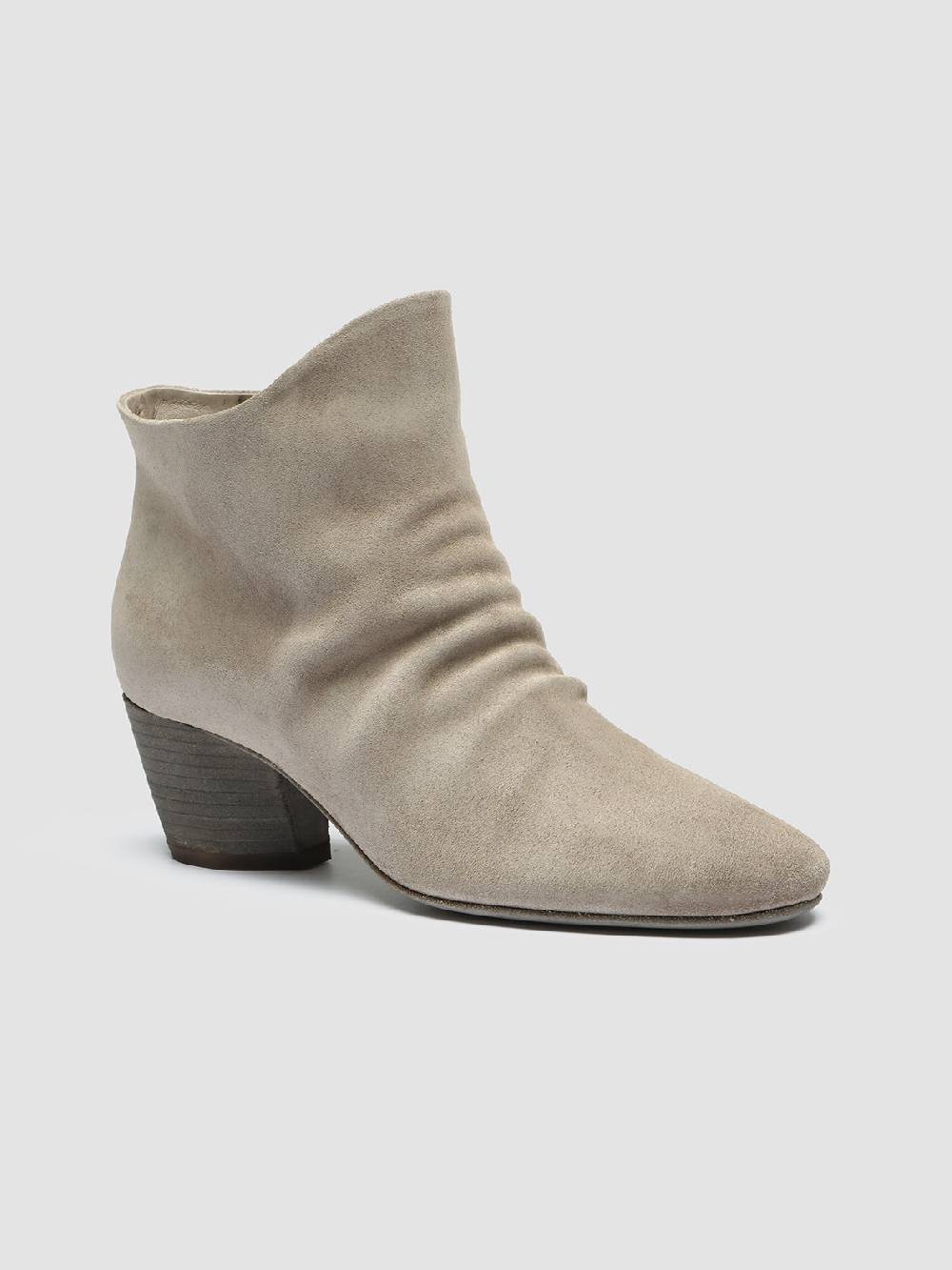 Officine Creative BETH 006 Stivaletti in Pelle Scamosciata Tortora Moda