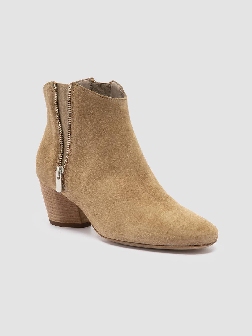 Officine Creative BETH 012 Stivaletti Chelsea in Pelle Scamosciata Marrone Italy