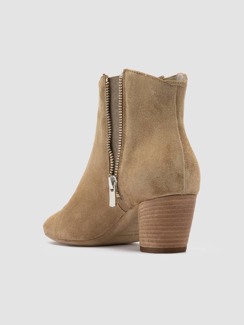 Officine Creative BETH 012 Stivaletti Chelsea in Pelle Scamosciata Marrone Italy