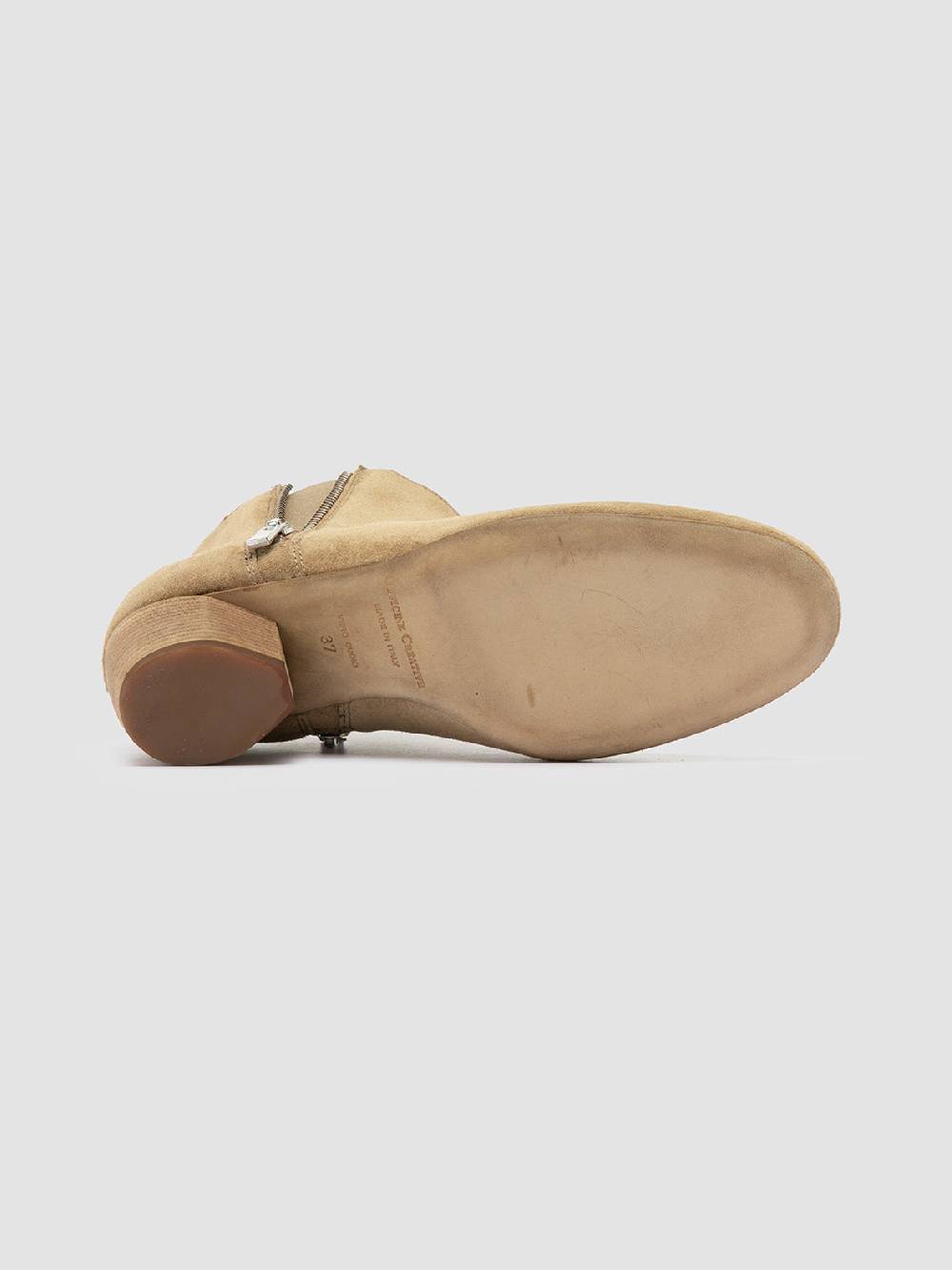 Officine Creative BETH 012 Stivaletti Chelsea in Pelle Scamosciata Marrone Italy