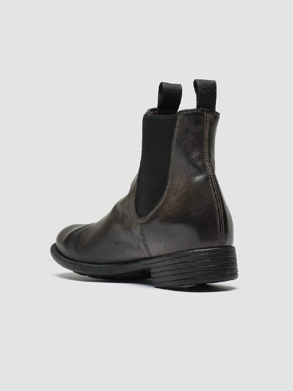 Officine Creative CALIXTE 004 Stivaletti Chelsea in Pelle Grigia In Linea