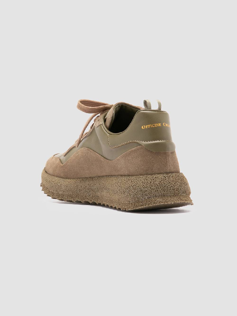 Officine Creative RACE RUBREX 101 Sneakers Basse in Pelle e Camoscio Verde Vendita