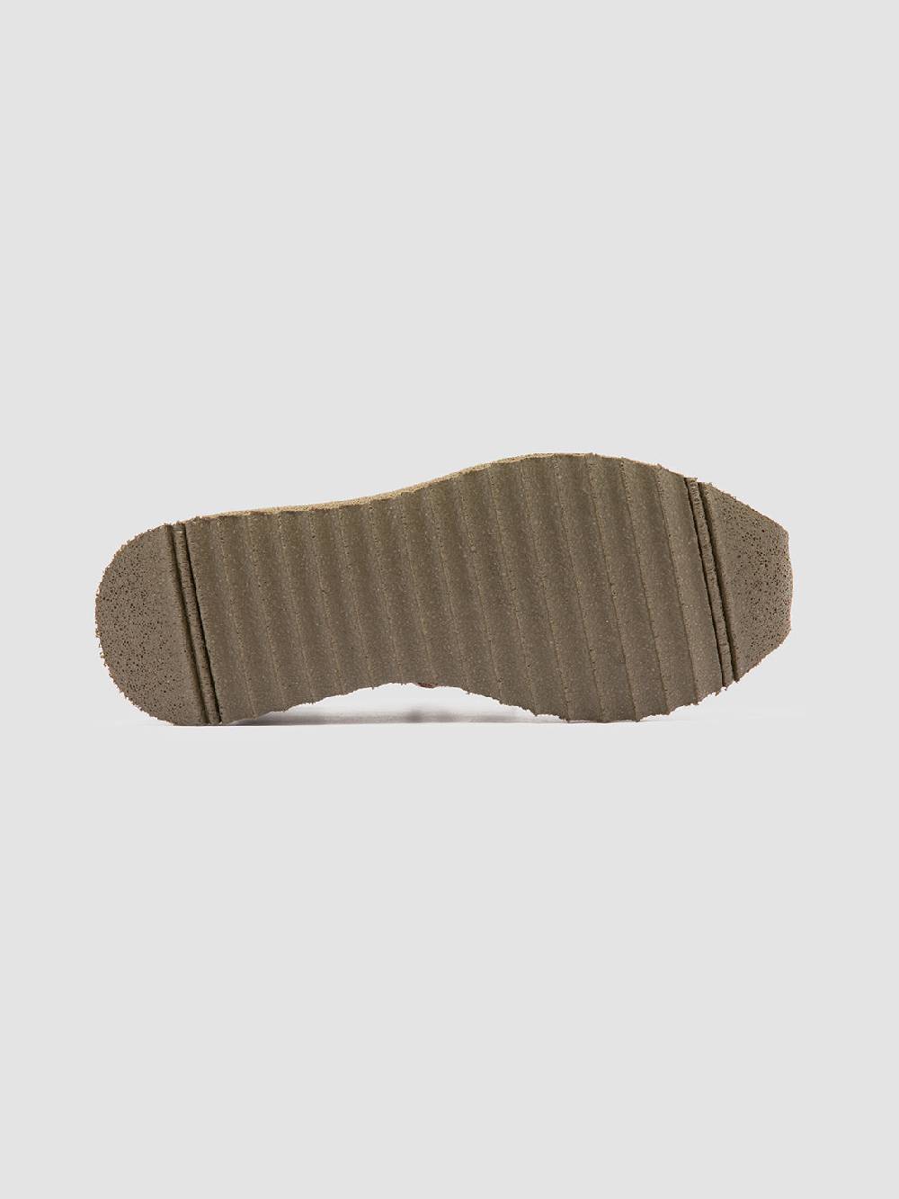 Officine Creative RACE RUBREX 101 Sneakers Basse in Pelle e Camoscio Verde Vendita