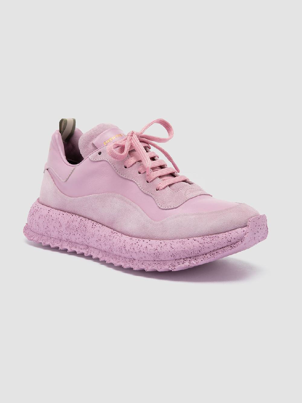 Officine Creative RACE RUBREX 101 Sneakers Basse in Pelle e Camoscio Rosa Sottocosto