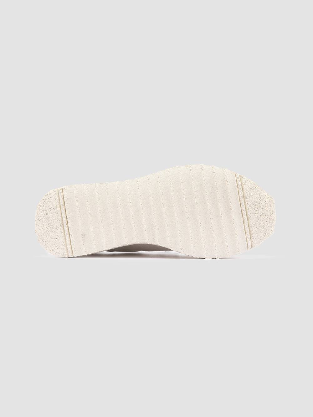 Officine Creative RACE RUBREX 101 Sneakers Basse in Pelle e Camoscio Bianca Spedizione Gratuita