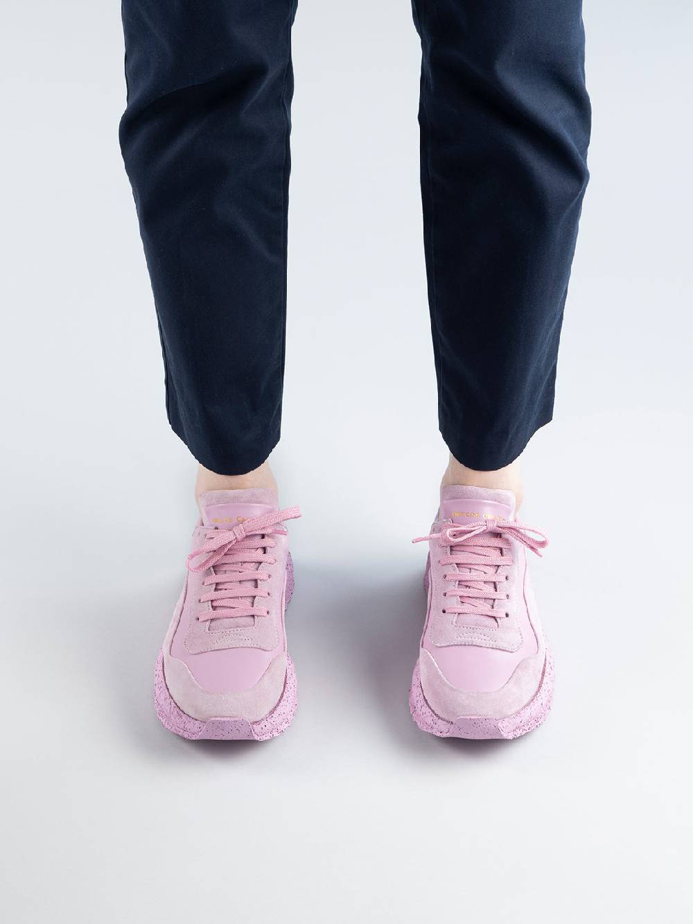 Officine Creative RACE RUBREX 101 Sneakers Basse in Pelle e Camoscio Gialla Pezzi Unici