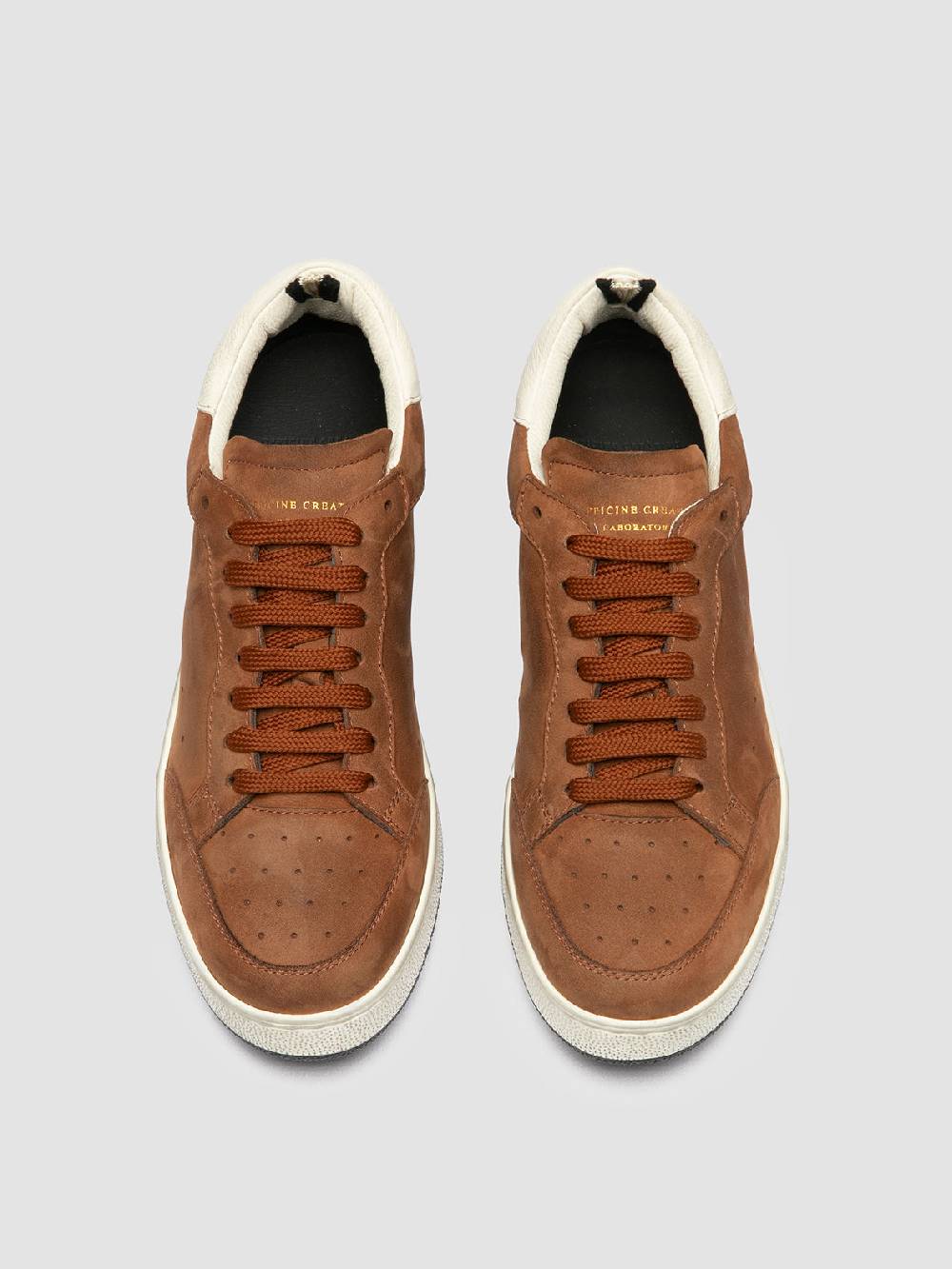 Officine Creative THE ANSWER 102 Sneaker Basse in Nabuk Marrone Acquista Ora