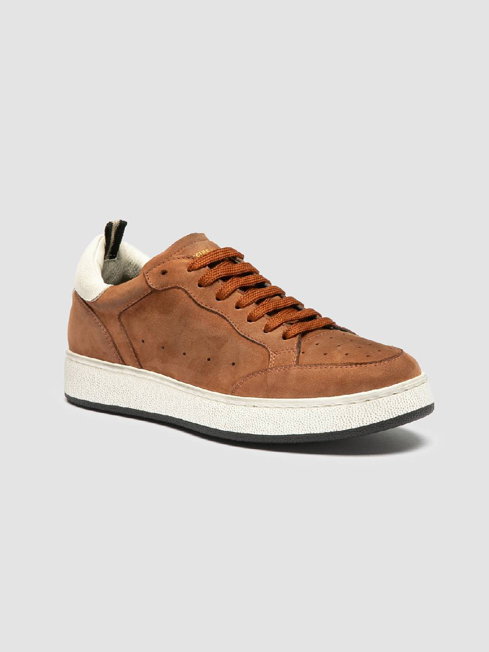 Officine Creative THE ANSWER 102 Sneaker Basse in Nabuk Marrone Acquista Ora