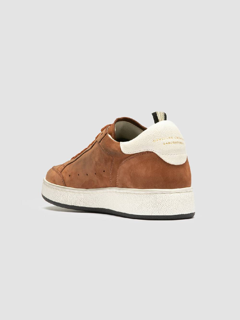 Officine Creative THE ANSWER 102 Sneaker Basse in Nabuk Marrone Acquista Ora