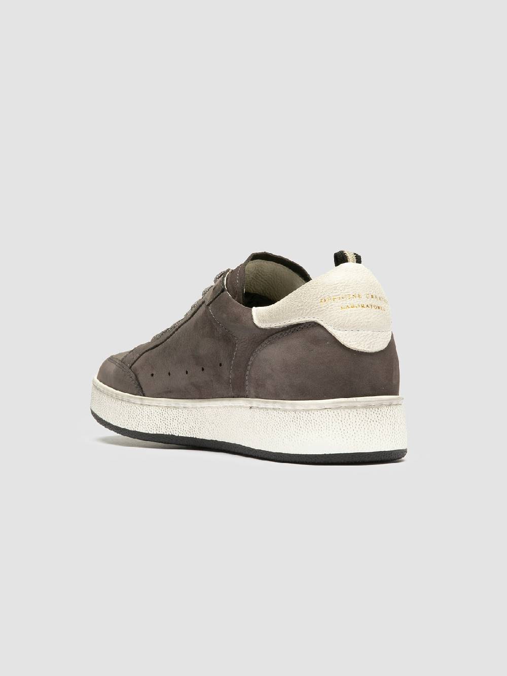 Officine Creative THE ANSWER 102 Sneaker Basse in Nabuk Grigio Consegna Veloce