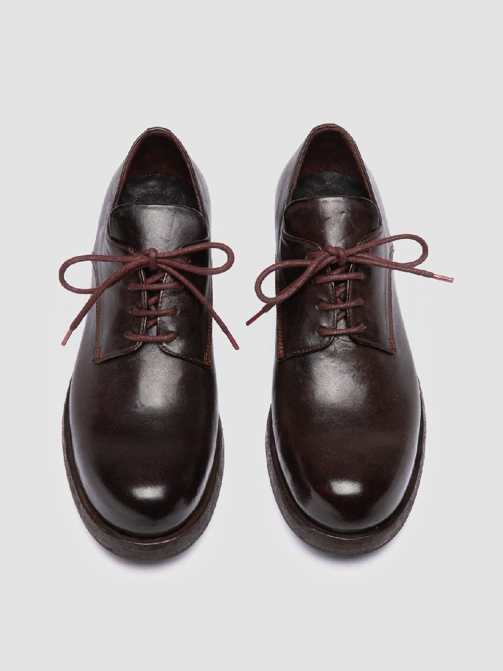 Officine Creative BULLA DD 301 Derby in Pelle Marrone Affare Del Giorno