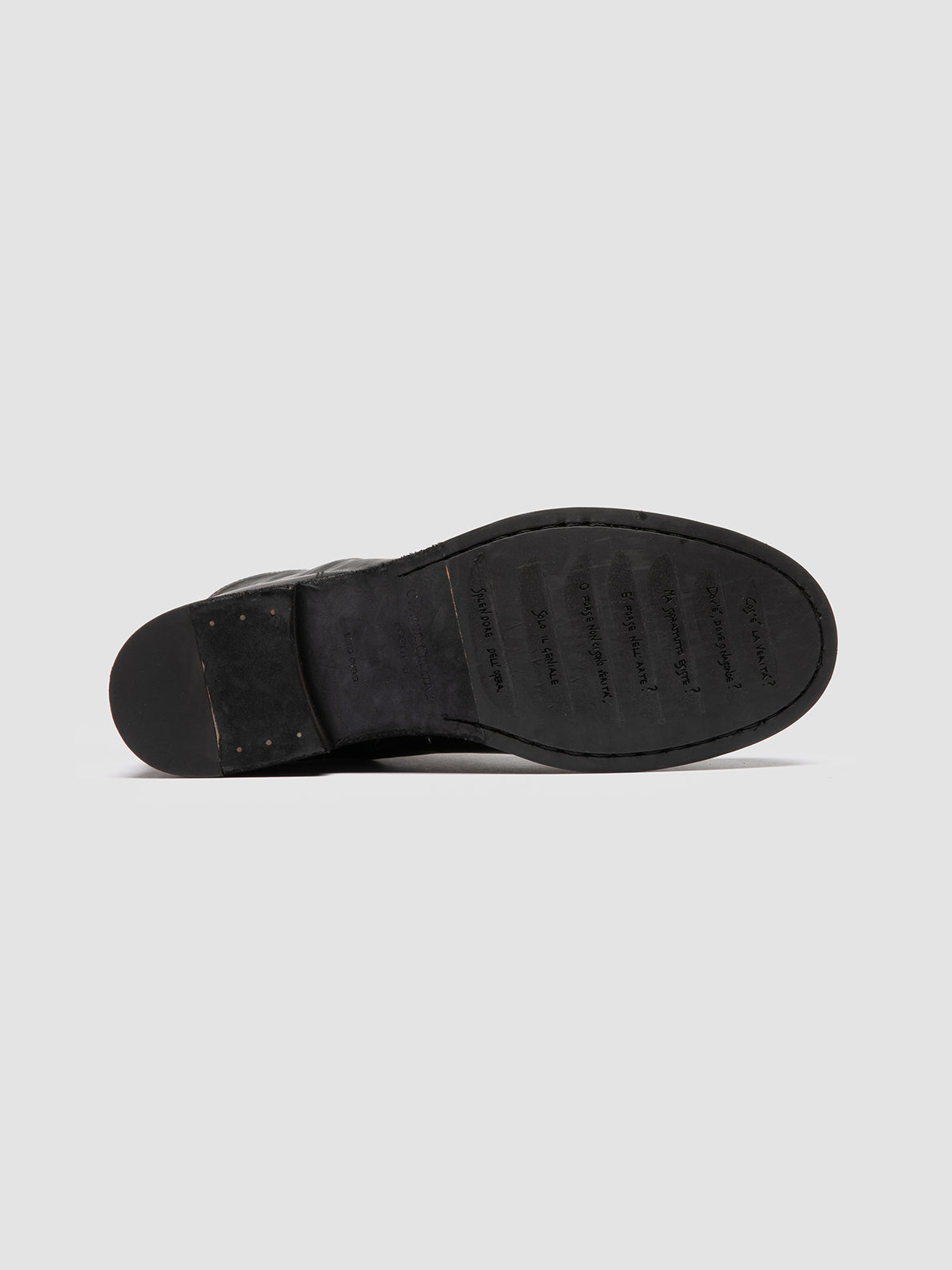 Officine Creative BULLA DD 303 Stivali con Zip in Pelle Nera Prezzo Ridotto