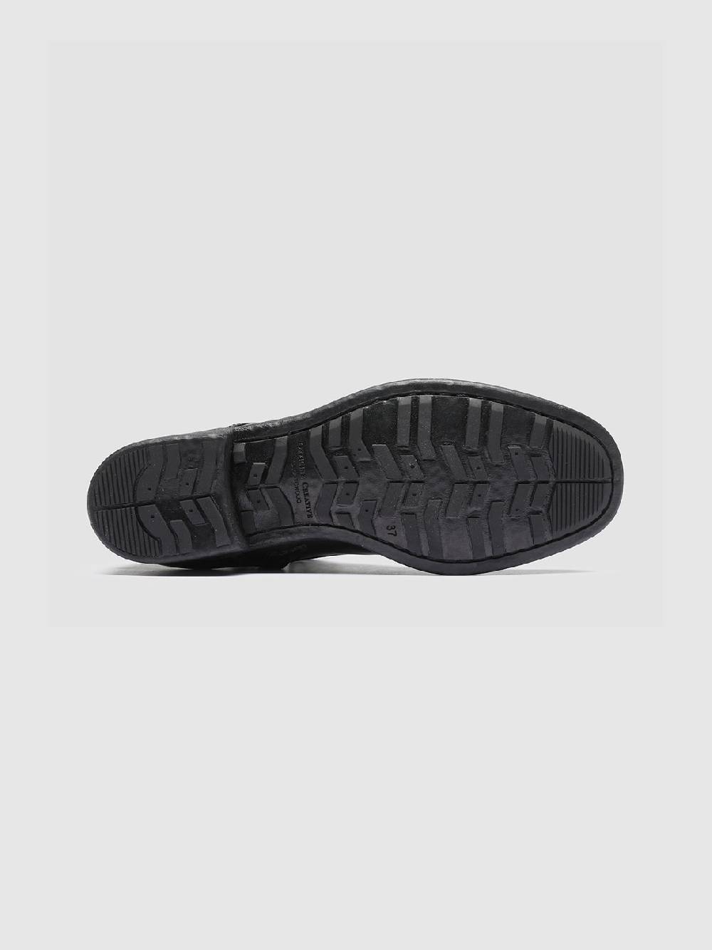 Officine Creative CALIXTE 002 Stivali in Pelle Nera con Zip Sottocosto