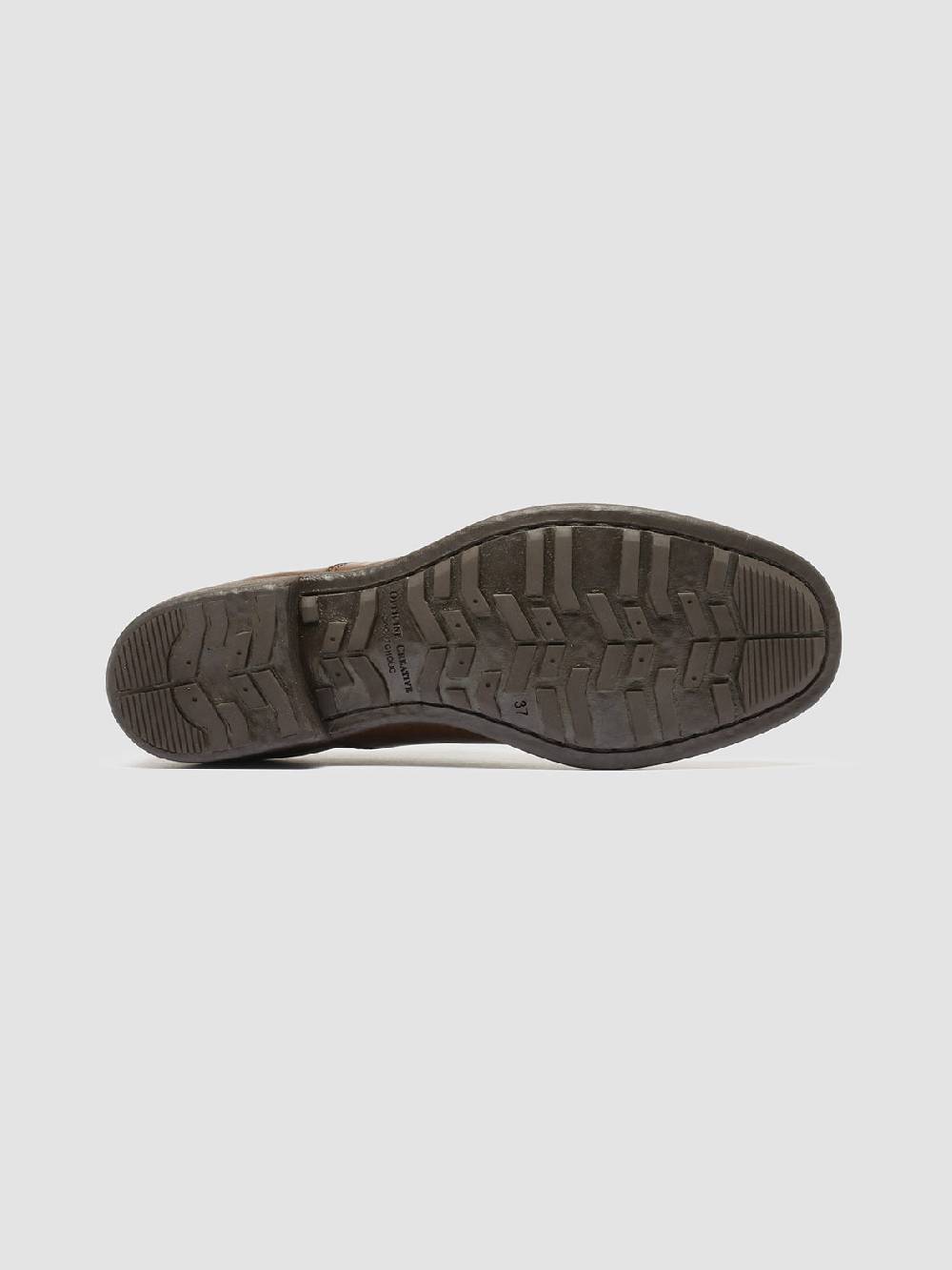 Officine Creative CALIXTE 003 Oxford in Pelle Marrone Presa