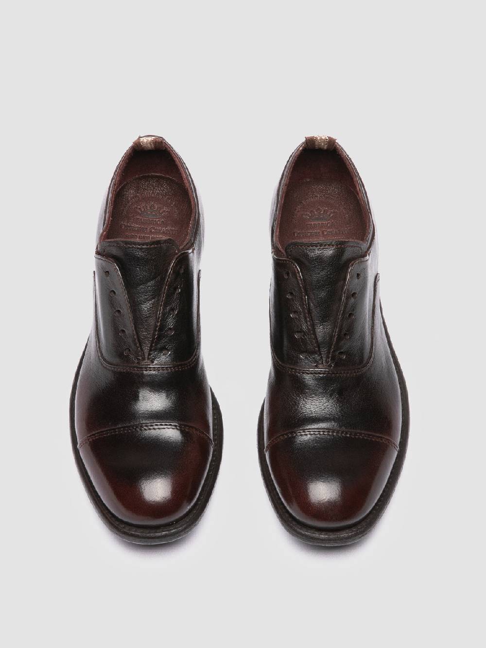 Officine Creative CALIXTE 003 Oxford in Pelle Marrone Sconto