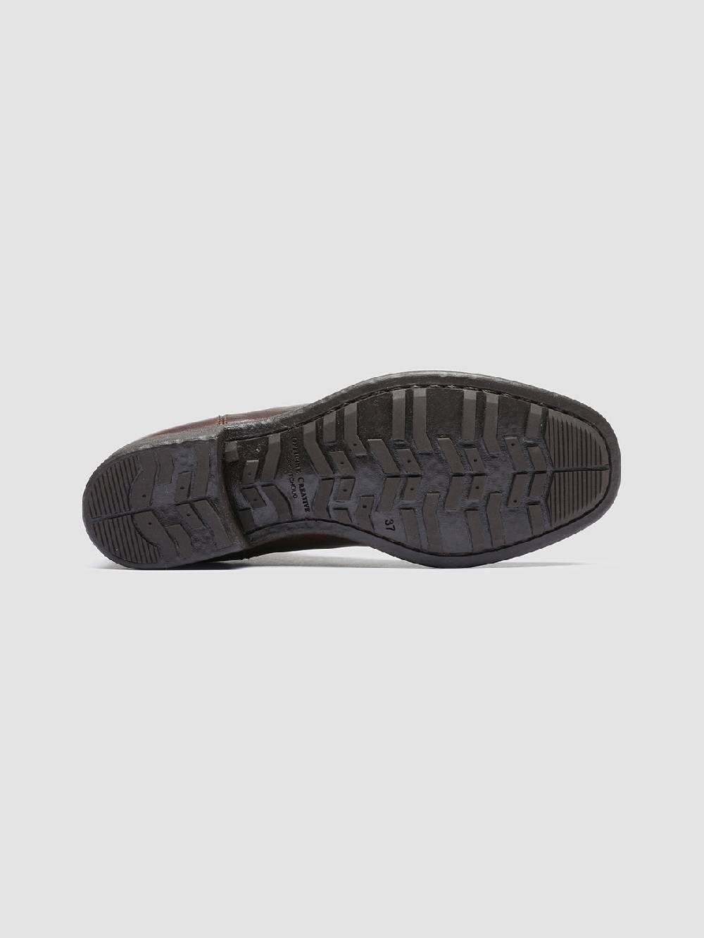 Officine Creative CALIXTE 004 Stivaletti Chelsea in Pelle Marrone Economico