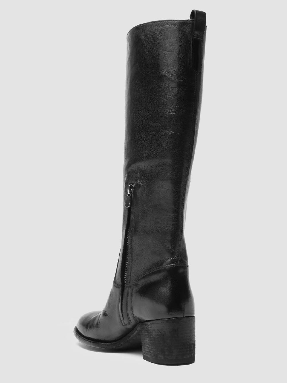 Officine Creative DENNER 116 Stivali Zip in Pelle Nera Online