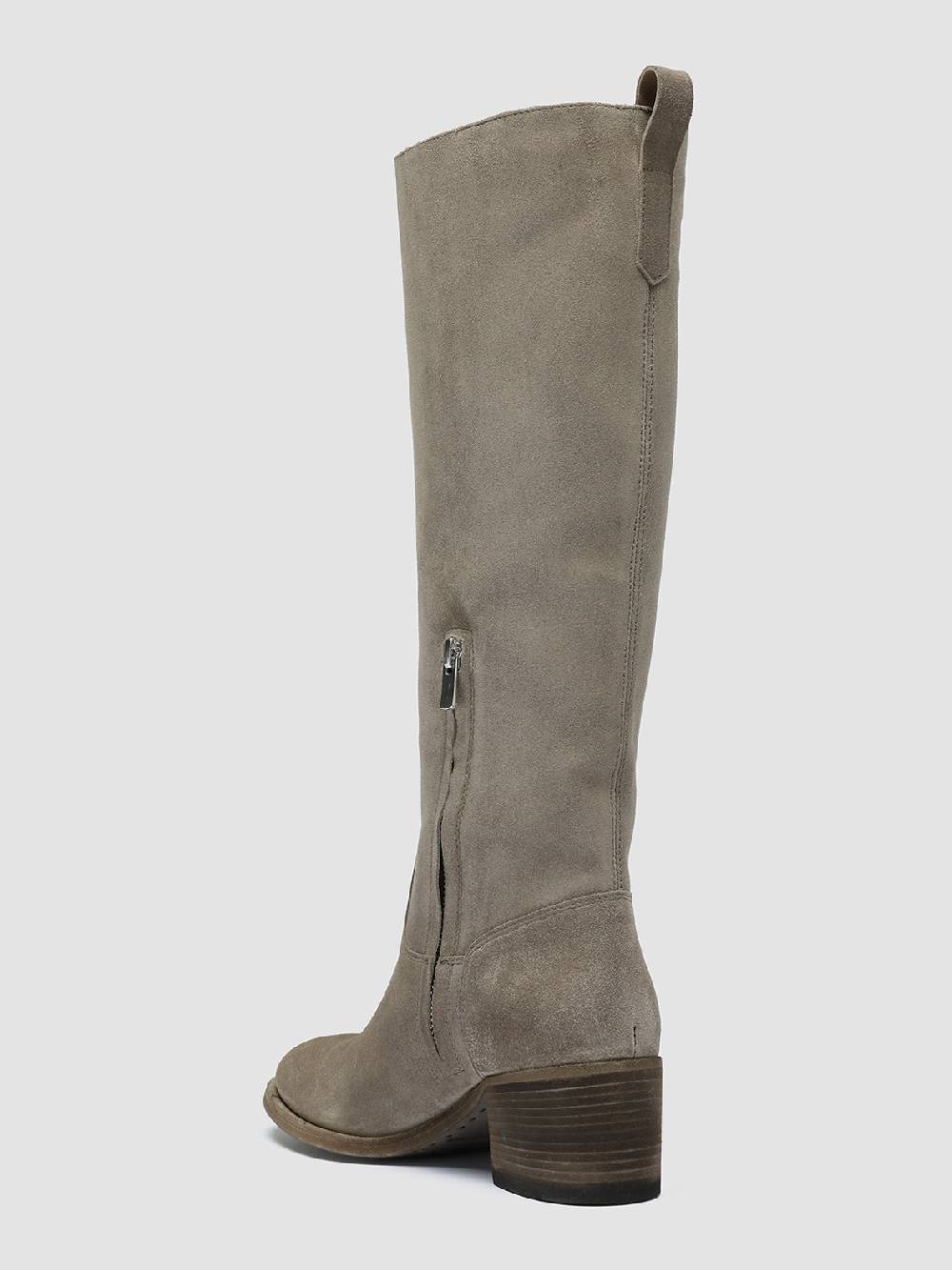 Officine Creative DENNER 116 Stivali Zip in Camoscio Grigio In Vendita