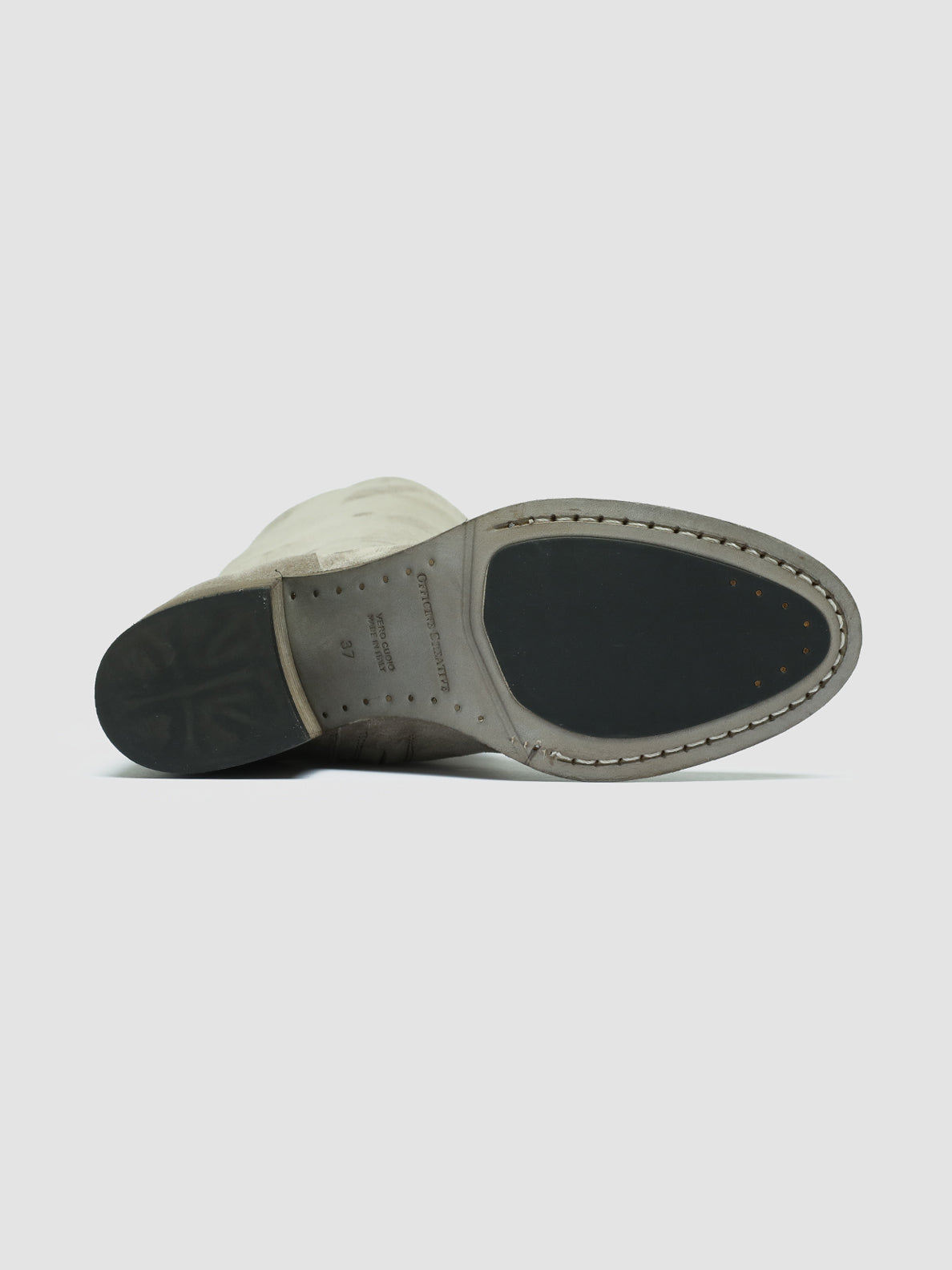 Officine Creative DENNER 116 Stivali Zip in Camoscio Grigio In Vendita