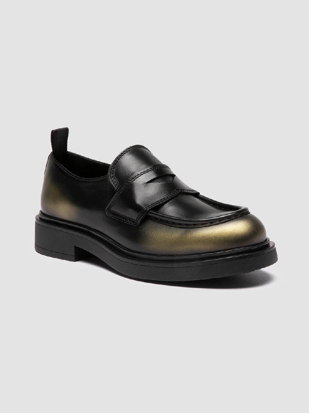 Officine Creative ENGINEER 101 Mocassini Penny in Pelle Metallizzata Saldi