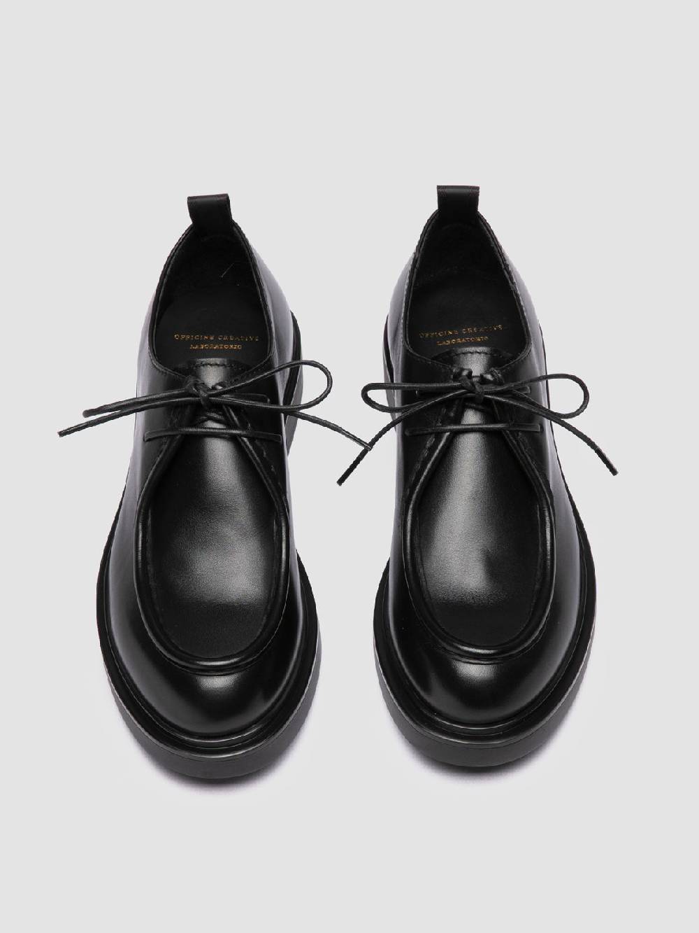 Officine Creative ENGINEER 102 Derby in Pelle Nera Offerte