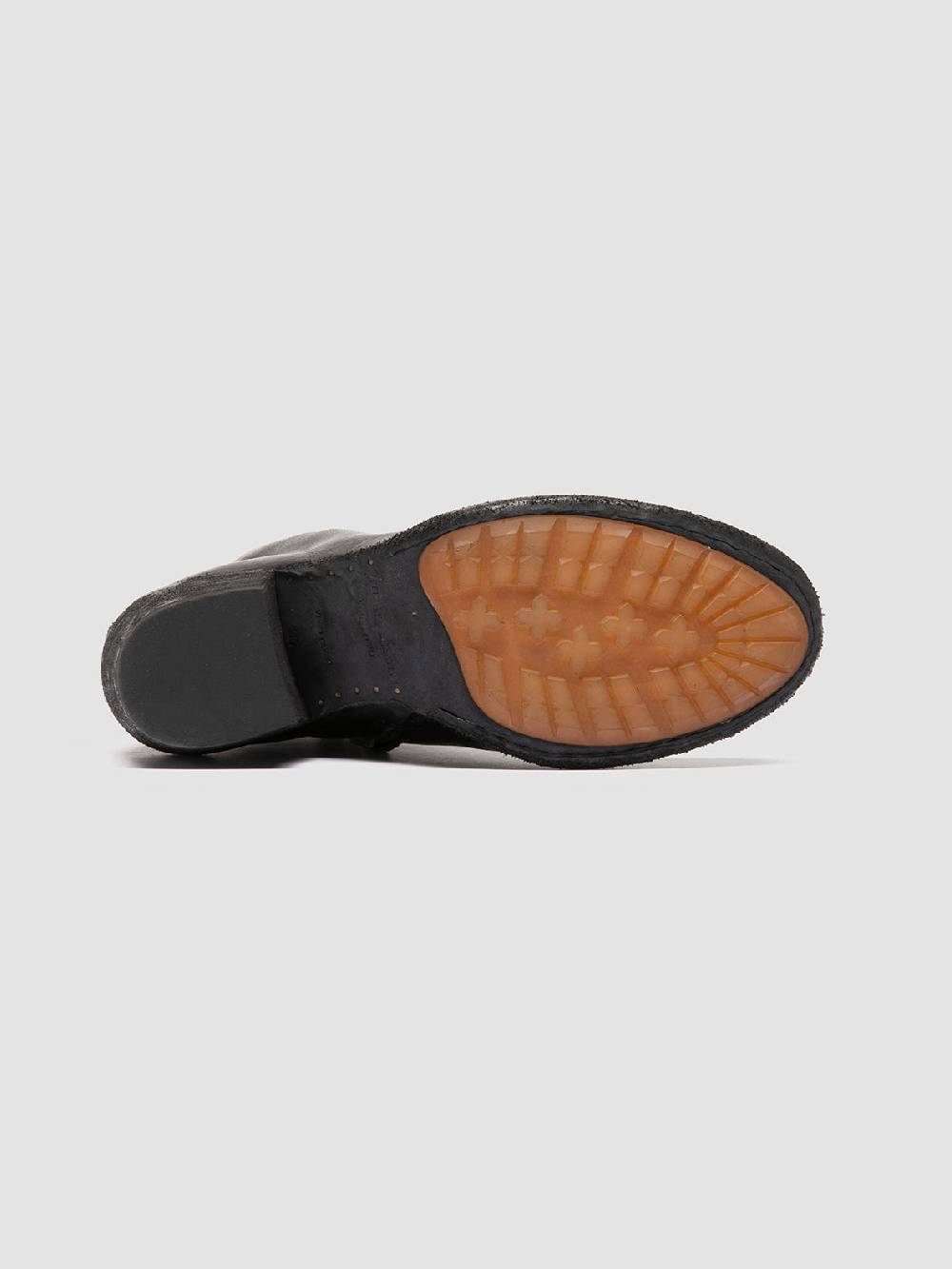 Officine Creative GODEAU 001 Stivali con Zip in Pelle Nera Vendita Calda