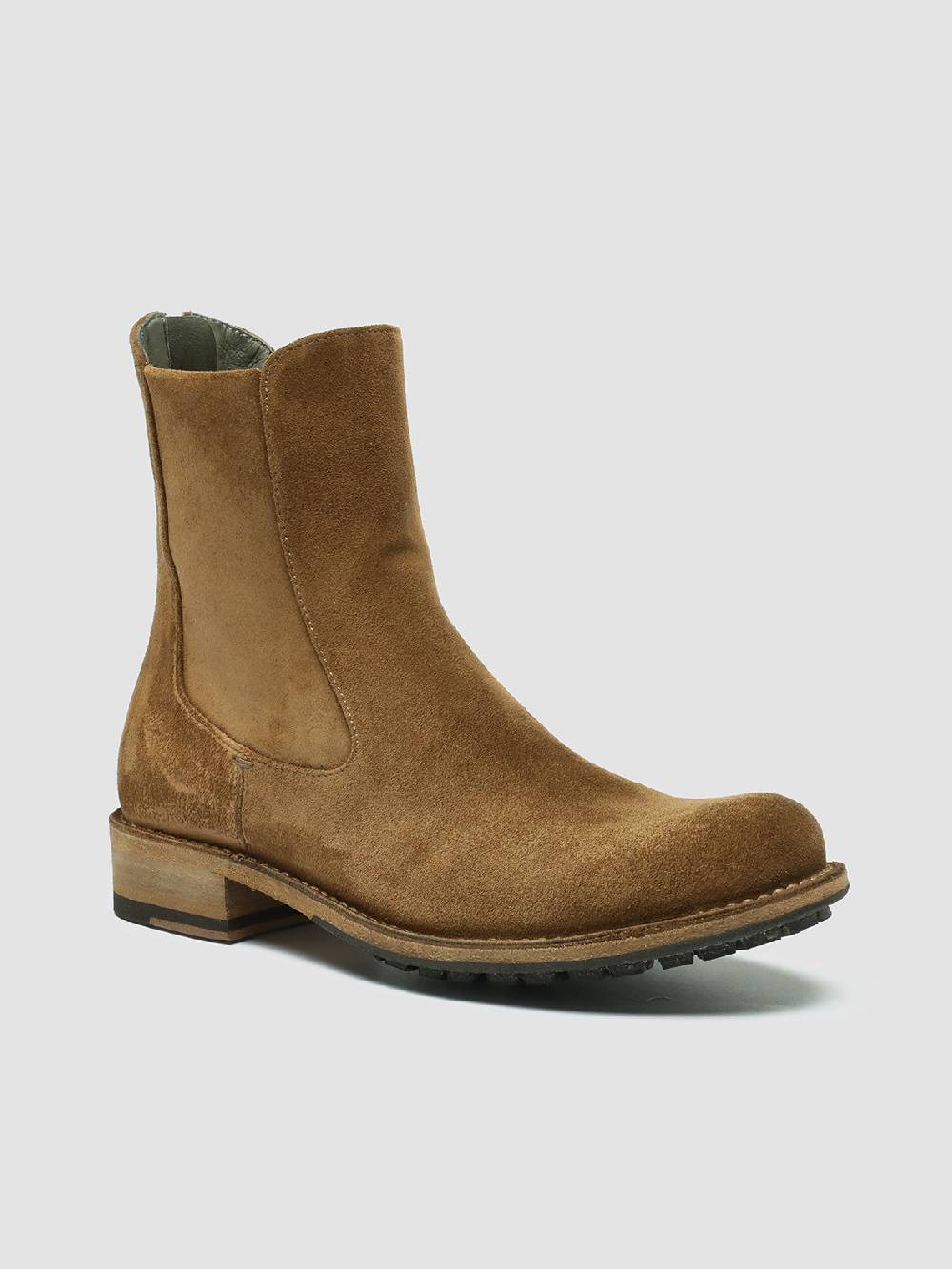Officine Creative LEGRAND 229 Stivali Zip in Camoscio Marrone Nuova