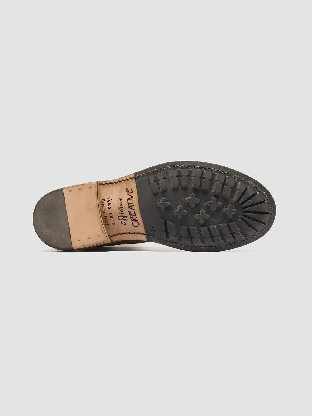 Officine Creative LEGRAND 229 Stivali Zip in Camoscio Marrone Nuova