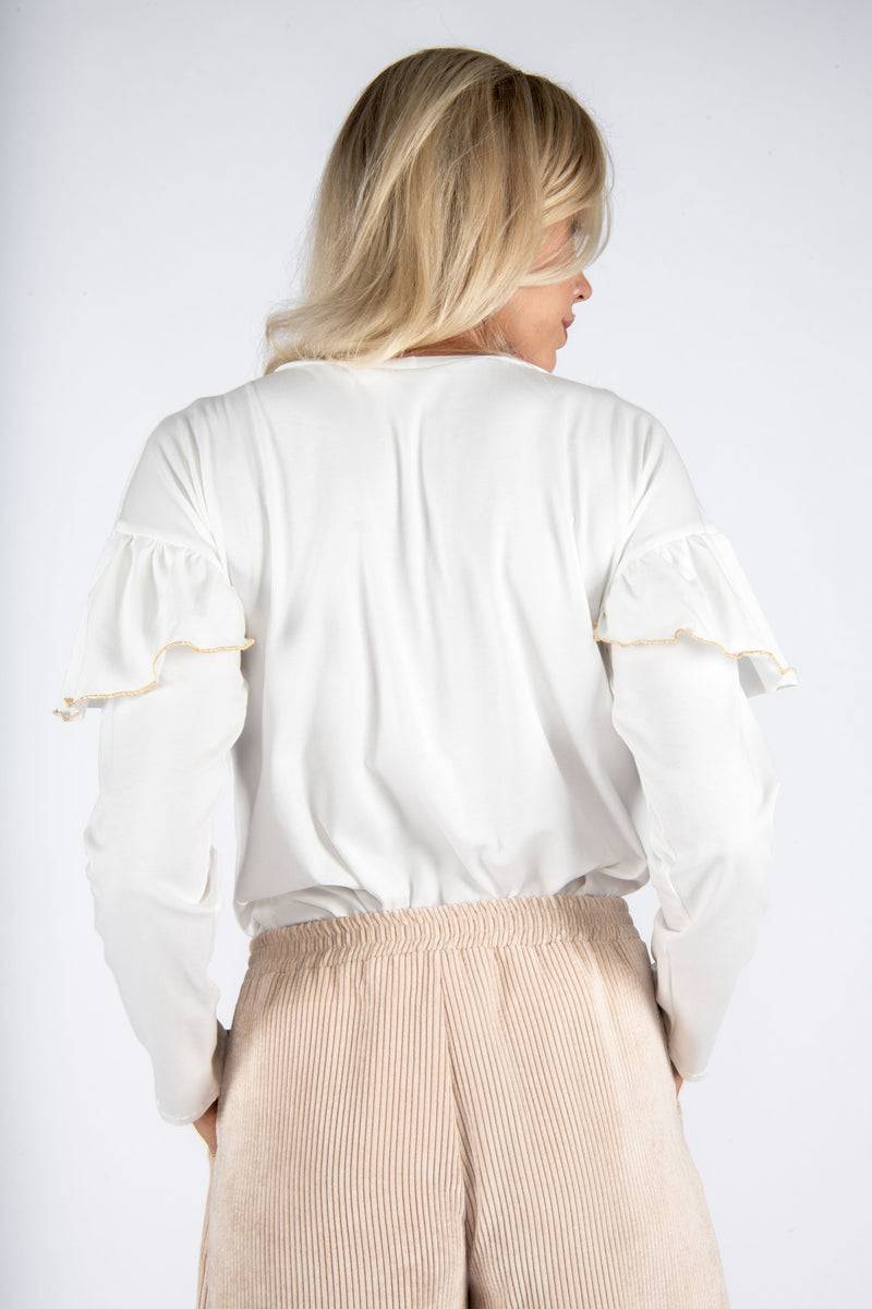 Olive E Miele T-SHIRT IDA WHITE Fino Al -60%